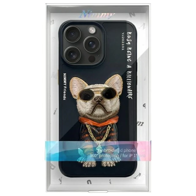 Чохол Nimmy Glasses Cool Dog для iPhone 15 Pro Max Black (N-YJ-IP15-PRO-MAX-01)