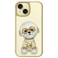 Чохол Nimmy Glasses Cool Dog для iPhone 15 Khaki (N-YJ-IP15-02)