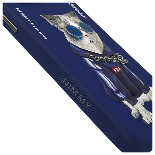 Чохол Nimmy Glasses Cool Cat для iPhone 15 Pro Blue (N-YJ-IP15-PRO-03)