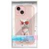 Чохол Nimmy Glasses Cool Cat для iPhone 15 Pink (N-YJ-IP15-04)