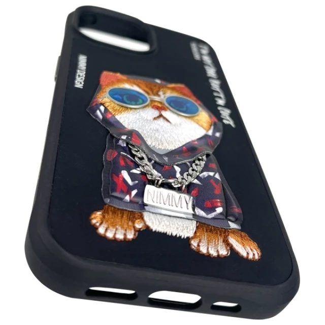 Чохол Nimmy Glasses Cool Cat для iPhone 15 Black (N-YJ-IP15-05-A)