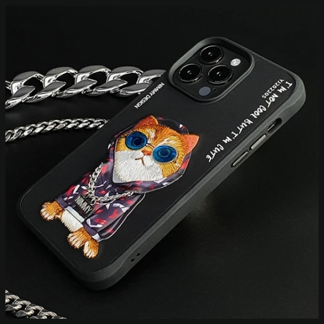 Чохол Nimmy Glasses Cool Cat для iPhone 15 Pro Black (N-YJ-IP15-PRO-05-A)