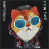 Чохол Nimmy Glasses Cool Cat для iPhone 15 Pro Black (N-YJ-IP15-PRO-05-A)