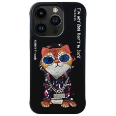 Чохол Nimmy Glasses Cool Cat для iPhone 15 Pro Max Black (N-YJ-IP15-PRO-MAX-05-A)