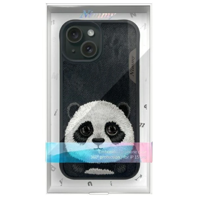 Чохол Nimmy Big Eyed Pet 2.0 Panda для iPhone 15 Black (N-XDY-IP15-06)