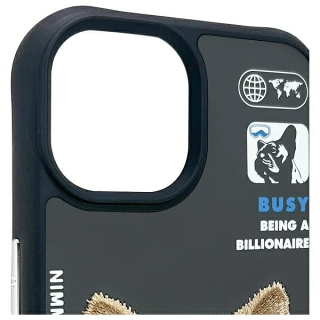 Чохол Nimmy Cool&Cute 2.0 Dog для iPhone 15 Black (N-KM-IP15-01)