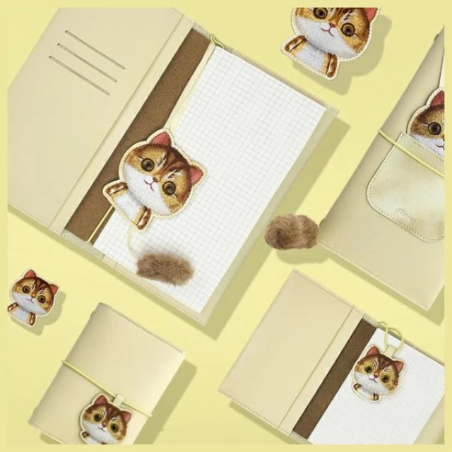 Набір 2в1 Nimmy Big Eyed Pet 2.0 Cat блокнот + ручка Olive (N-XDY-SZB-05)