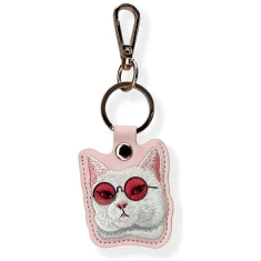Чохол-брелок Nimmy для AirTag Glasses Cool Cat Pink (N-YJ-YSK-04)