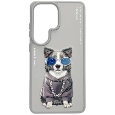 Чохол Nimmy Glasses Cool Dog для Samsung Galaxy S26 Ultra сірий (N-YJ-S26-ultra-028)