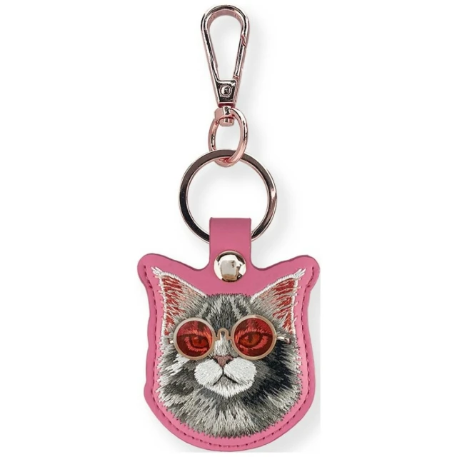 Чохол для локатора Nimmy Glasses Cool and Cute Cat Pink (N-YJ-YSK-018)