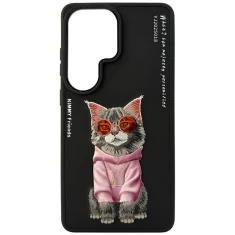 Чохол Nimmy Glasses Cool Cat для Samsung Galaxy S26 Ultra чорний (N-YJ-S26-ultra-018)