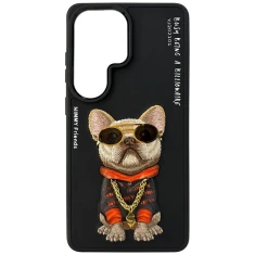Чохол Nimmy Glasses Cool Dog для Samsung Galaxy S26 Ultra чорний (N-YJ-S26-ultra-01)