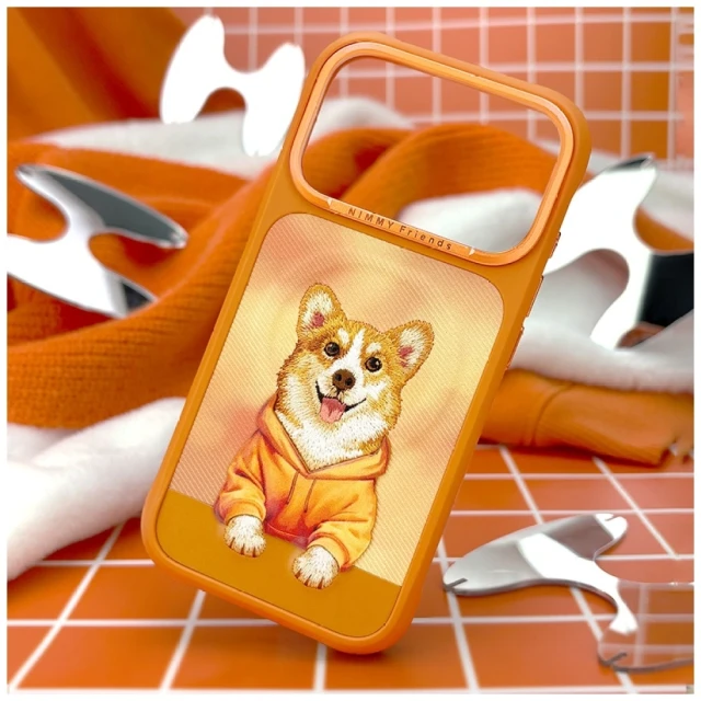 Чохол Nimmy Gentle Pets Series Dog для iPhone 17 Pro Max Помаранчевий with MagSafe (N-YSMC-IP17-PRO-MAX-024)