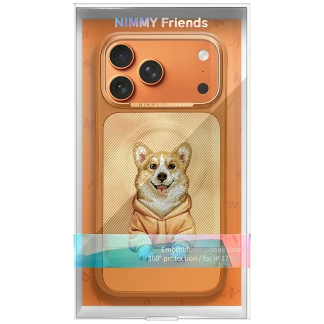 Чохол Nimmy Gentle Pets Series Dog для iPhone 17 Pro Max Помаранчевий with MagSafe (N-YSMC-IP17-PRO-MAX-024)