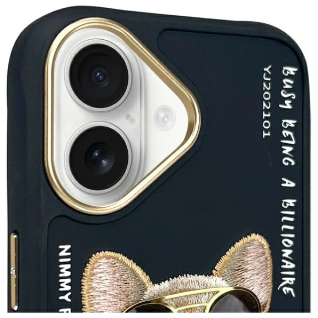 Чохол Nimmy Glasses Cool Dog для iPhone 16 Black (N-YJ-IP16-01)