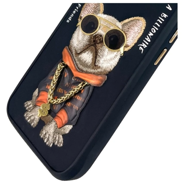 Чохол Nimmy Glasses Cool Dog для iPhone 16 Black (N-YJ-IP16-01)