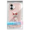 Чохол Nimmy Glasses Cool Cat для iPhone 16 Pink (N-YJ-IP16-04)