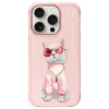 Чохол Nimmy Glasses Cool Cat для iPhone 16 Pro Pink (N-YJ-IP16-PRO-04)