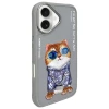 Чехол Nimmy Glasses Cool Cat для iPhone 16 Gray (N-YJ-IP16-05-B)