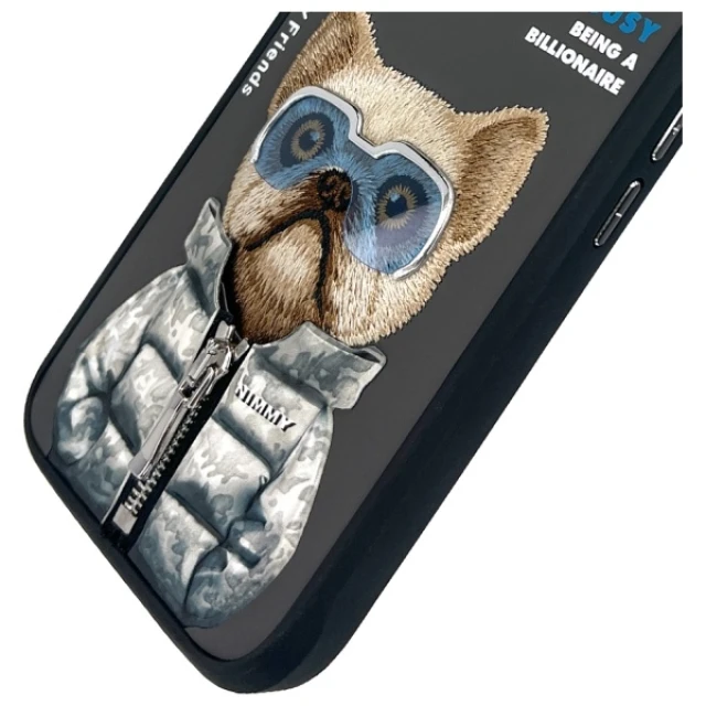 Чохол Nimmy Cool&Cute 2.0 Dog для iPhone 16 Black (N-KM-IP6-01)