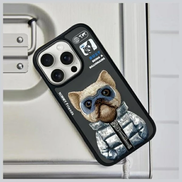 Чохол Nimmy Cool&Cute 2.0 Dog для iPhone 16 Pro Black (N-KM-IP16-PRO-01)