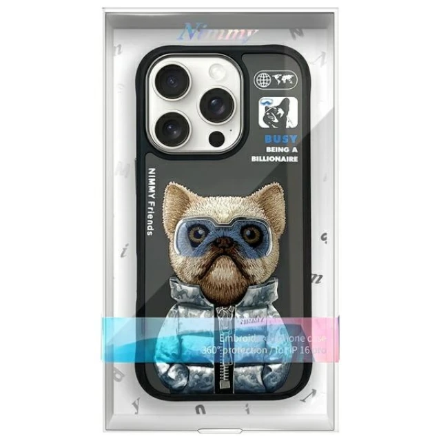 Чохол Nimmy Cool&Cute 2.0 Dog для iPhone 16 Pro Max Black (N-KM-IP16-PRO-MAX-01)