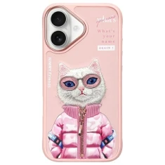 Чохол Nimmy Cool&Cute 2.0 Cat для iPhone 16 Pink (N-KM-IP6-04)