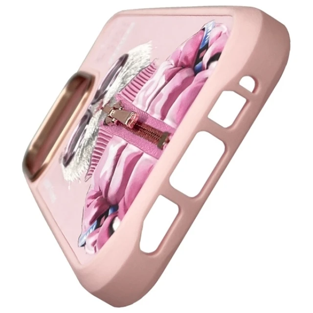 Чохол Nimmy Cool&Cute 2.0 Cat для iPhone 16 Pro Pink (N-KM-IP16-PRO-04)