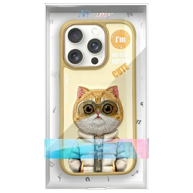 Чохол Nimmy Cool&Cute 2.0 Cat для iPhone 16 Pro Khaki (N-KM-IP16-PRO-05)