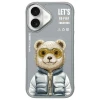 Чохол Nimmy Cool&Cute 2.0 Bear для iPhone 16 Gray (N-KM-IP6-011)
