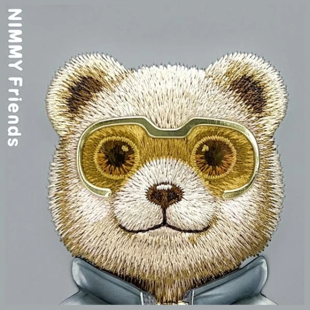 Чохол Nimmy Cool&Cute 2.0 Bear для iPhone 16 Gray (N-KM-IP6-011)