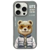 Чохол Nimmy Cool&Cute 2.0 Bear для iPhone 16 Pro Gray (N-KM-IP16-PRO-011)