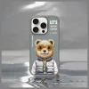 Чохол Nimmy Cool&Cute 2.0 Bear для iPhone 16 Pro Gray (N-KM-IP16-PRO-011)