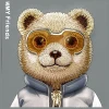 Чохол Nimmy Cool&Cute 2.0 Bear для iPhone 16 Pro Max Gray (N-KM-IP16-PRO-MAX-011)