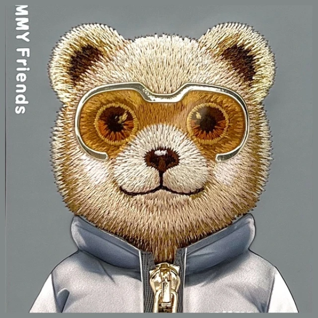 Чохол Nimmy Cool&Cute 2.0 Bear для iPhone 16 Pro Max Gray (N-KM-IP16-PRO-MAX-011)