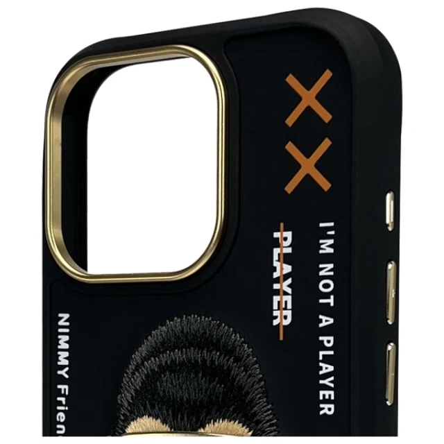 Чохол Nimmy Cool&Cute 2.0 Monkey для iPhone 16 Pro Max Black (N-KM-IP16-PRO-MAX-016)