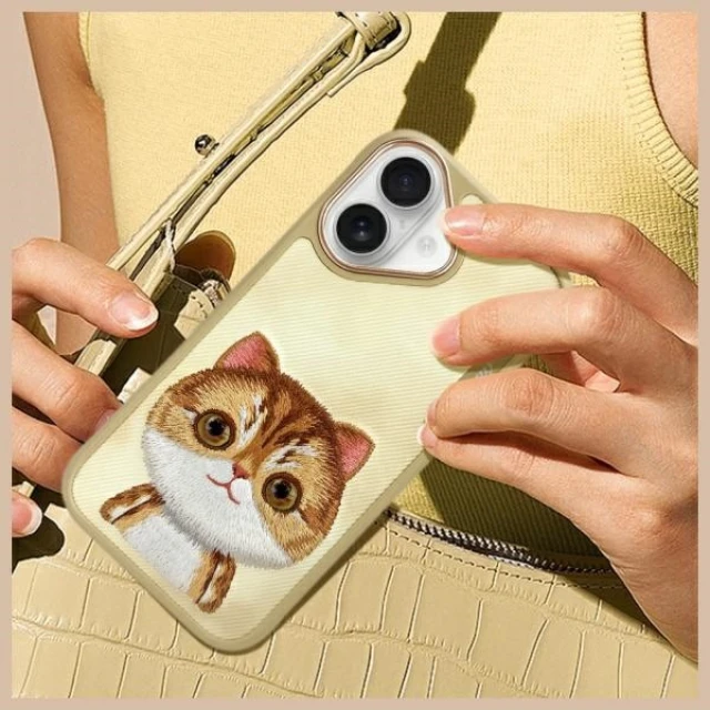 Чохол Nimmy Big Eyed Pet 2.0 Cat для iPhone 16 Khaki (N-XDY-IP16-05)