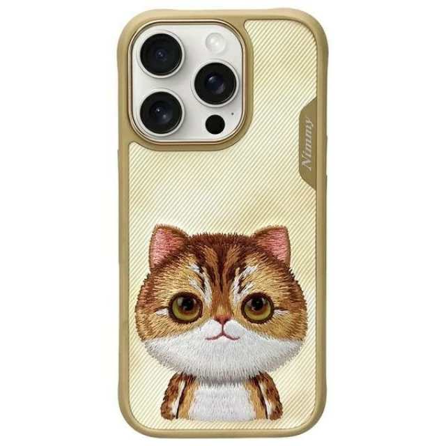 Чохол Nimmy Big Eyed Pet 2.0 Cat для iPhone 16 Pro Khaki (N-XDY-IP16-PRO-05)