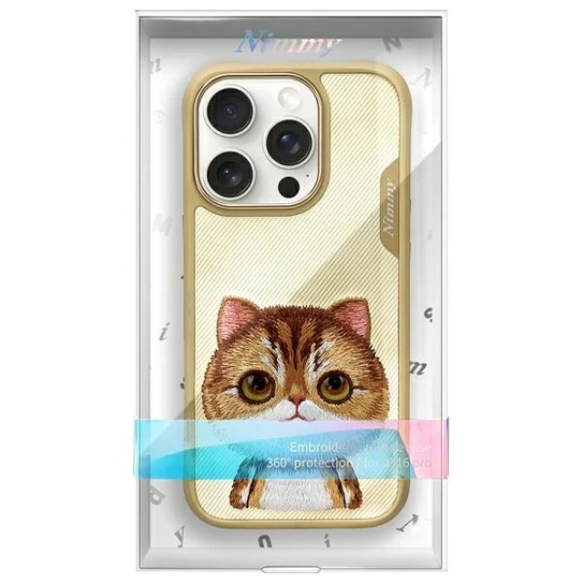 Чохол Nimmy Big Eyed Pet 2.0 Cat для iPhone 16 Pro Max Khaki (N-XDY-IP16-PRO-MAX-05)