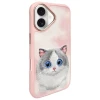 Чохол Nimmy Big Eyed Pet 2.0 Cat для iPhone 16 Pink (N-XDY-IP16-07)