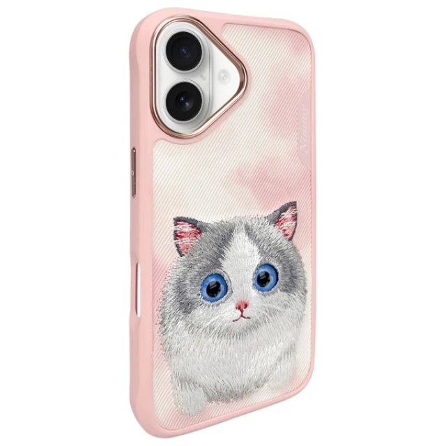 Чохол Nimmy Big Eyed Pet 2.0 Cat для iPhone 16 Pink (N-XDY-IP16-07)