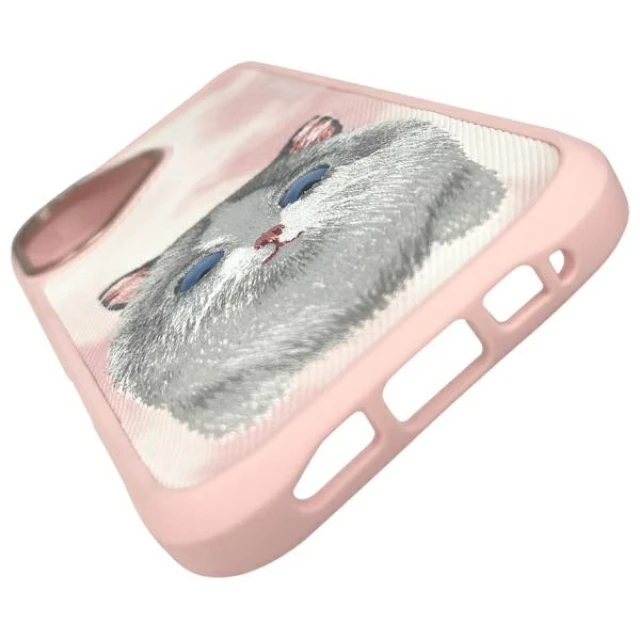 Чохол Nimmy Big Eyed Pet 2.0 Cat для iPhone 16 Pink (N-XDY-IP16-07)