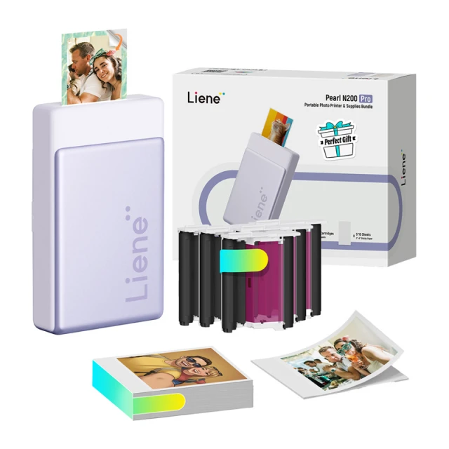 Портативний принтер для фото Liene Pearl N200 Pro 2x3