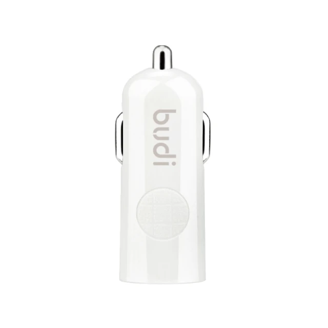 Зарядний пристрій Budi автомобільний USB + кабель Lightning White (BD062L)