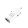 Зарядний пристрій автомобільний Budi USB + кабель USB-C White (BD062T)