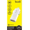 Зарядка автомобільна Budi USB 18W QC3.0 White (BD062Q)