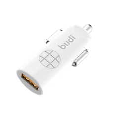 Зарядка автомобільна Budi USB 18W QC3.0 White (BD062Q)