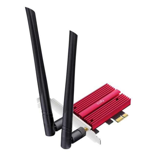 Мережева карта CUDY WE3000S AX5400 Wi-Fi 6 + BT 5.2 Intel AX210 PCIe (6971690791322)