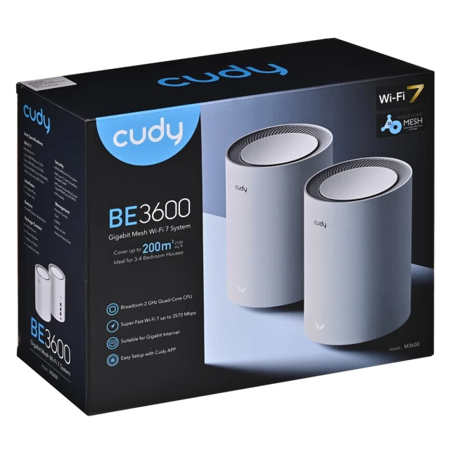 Mesh-система Cudy M3600 BE3600 двохдіапазонна 2 шт (6971690793654)