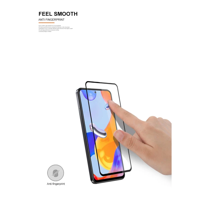 Скло захисне Mocolo 2.5D Full Glue для Xiaomi Redmi Note 11 Pro (HM6538)